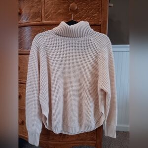 Cozy Apricot Turtleneck Sweater